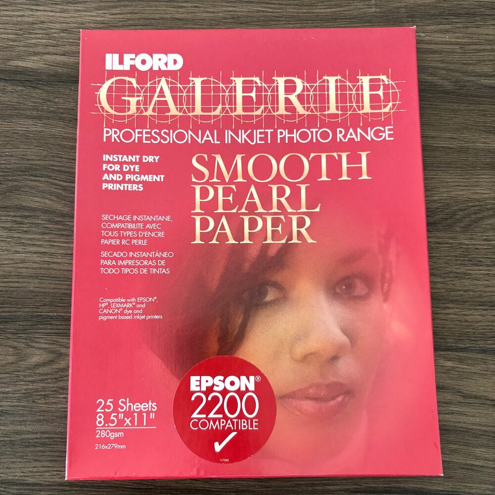 ILFORD Galerie Professional Inkjet Photo Range Smooth Pearl Paper - 6 Sheets